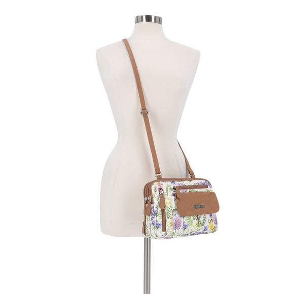 Ziy Triple Compartment Crossbody Bag, Secret Garden <3 - Picture 5 of 5
